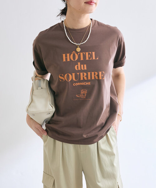 tシャツ 「遊び心」SOURIRE Tee レディース RIVE DROITE tシャツ 「遊び心」SOURIRE Tee レディース