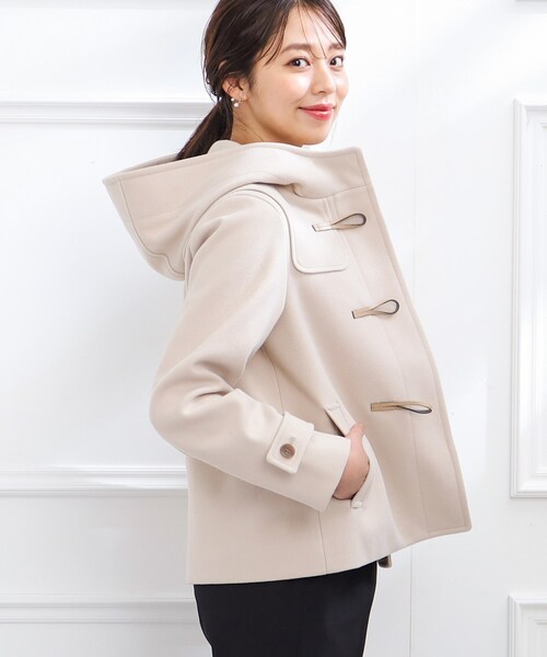 「couture brooch」 ダッフルコート 38 モカ レディース_画像6