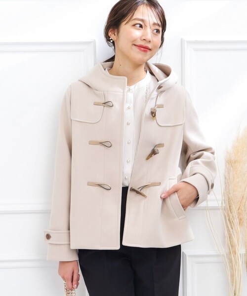 「couture brooch」 ダッフルコート 38 モカ レディース_画像8