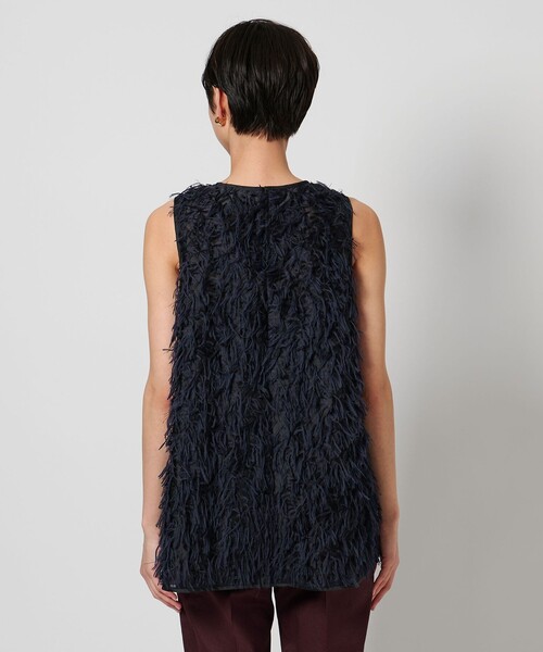 UNITED ARROWS ブラウス シャツ ヘアリー カットジャガード