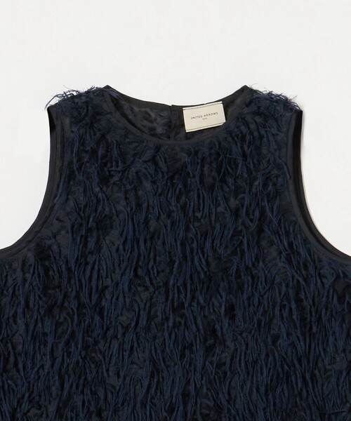 UNITED ARROWS ブラウス シャツ ヘアリー カットジャガード