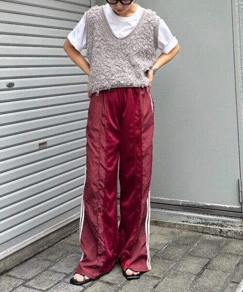 CIAOPANIC TYPY ベスト ジレ ループフリンジクロップド丈ベスト