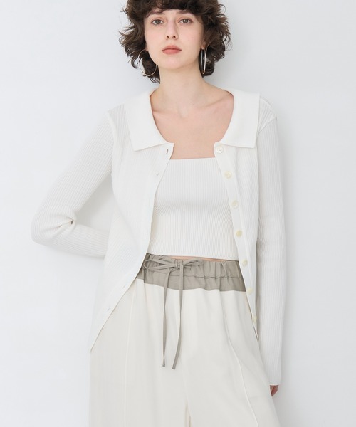 ニット セーター 「RITAN/リタン」Bustier Combi Knit Tops/ビスチェコンビニットトップス レディース