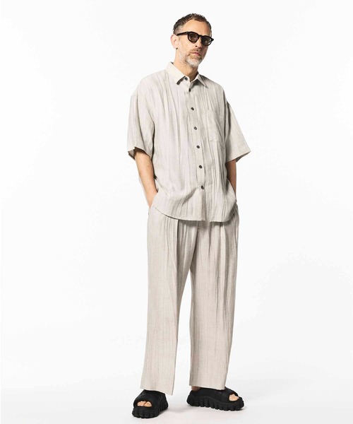 メゾンスペシャル　リネンワイドパンツ UNISEX》Sheer Linen Two-Tuck Wide Pants/シアーリネン