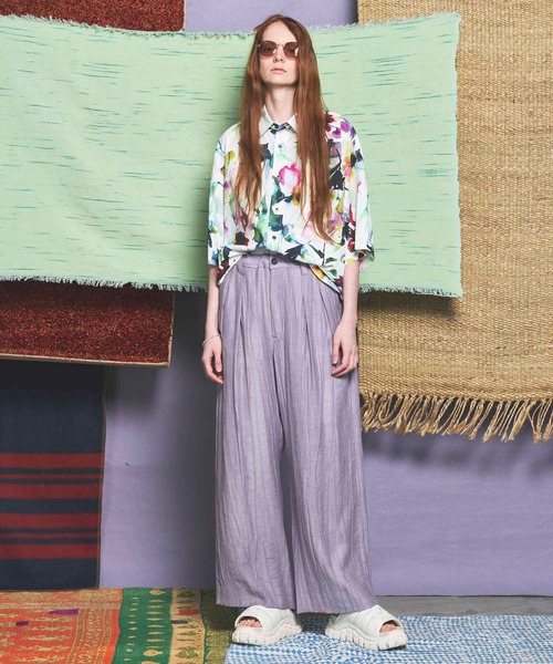 メゾンスペシャル　リネンワイドパンツ UNISEX》Sheer Linen Two-Tuck Wide Pants/シアーリネン