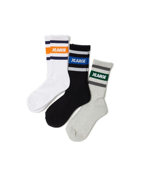 れなです。 XLARGE 靴下 LINE SOCKS メンズ レディース : ZOZOTOWN Yahoo!店