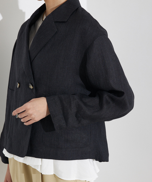 qualite（カリテ） ジャケット テーラードジャケット 「軽やかリネン
