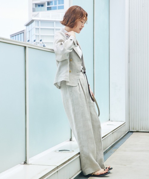 qualite（カリテ） ジャケット テーラードジャケット 「軽やかリネン
