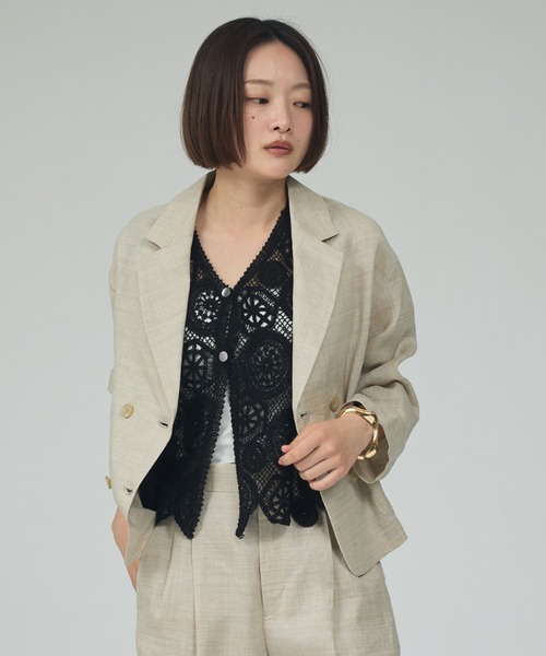 Gauze# リネン100% ラミー　ライトアウター　ジャケット　カーディガン r27505-02.jpg
