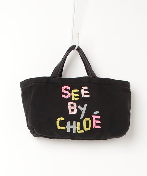 上品なファッション SEE BY ブラック - ハンドバッグ CHLOE」 「SEE CHLOE テープ・マスキングテープ