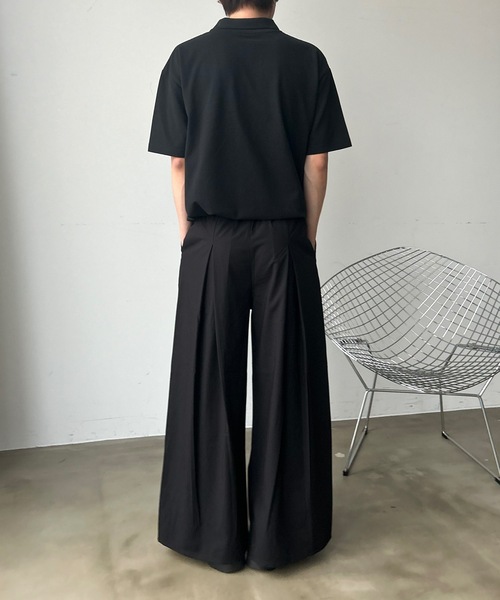 UNDERSTATEMENTs スラックス 「ユニセックス」バックワンタックワイド