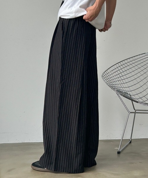 UNDERSTATEMENTs スラックス 「ユニセックス」バックワンタックワイド