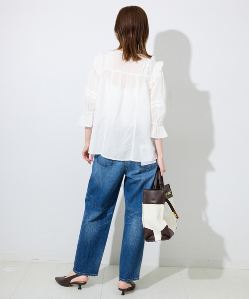 IENA SLOBE 総レーストップス SLOBE IENA｜HOSBJERG/ホスビョーグ レースシャツ 2709 TALI