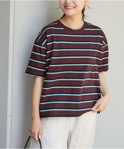JOURNAL STANDARD tシャツ 「追加4」汗ジミ防止ボーダービッグT