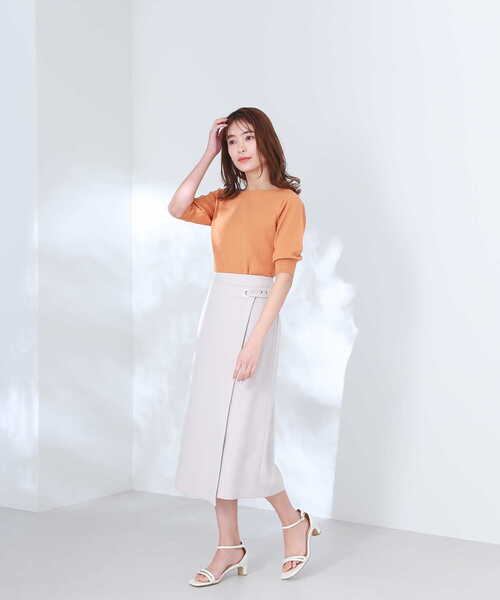 「NATURAL BEAUTY BASIC」 スカート SMALL ネイビー レディース