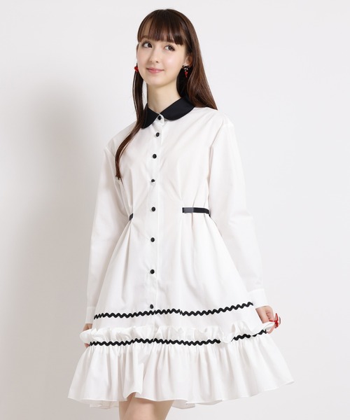 ワンピース milk MILK（ミルク） シャツワンピース CLOWN シャツワンピース : ZOZOTOWN