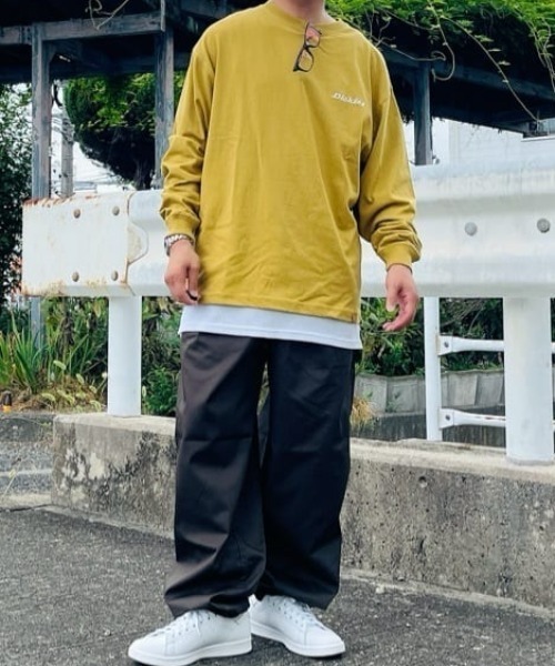 Dickies（ディッキーズ） tシャツ ワンポイント刺繍長袖Tシャツ メンズ
