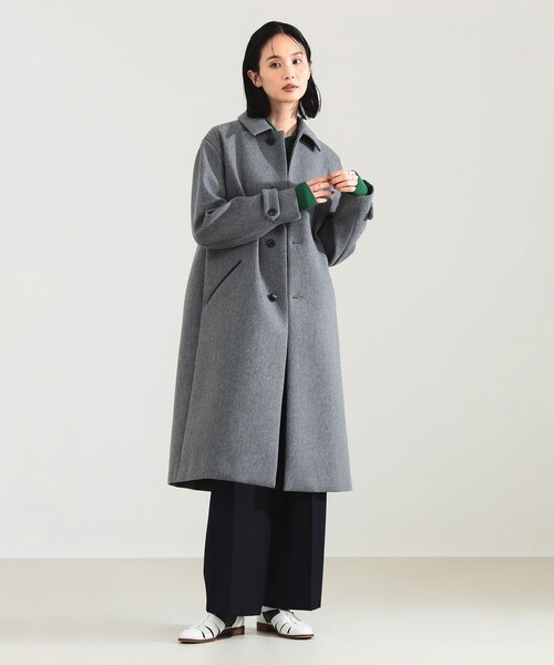 新品未使用 Demi-Luxe BEAMSダイヤキルトノーカラーコート Demi-Luxe BEAMS（デミルクス ビームス）ライト トレンチコート