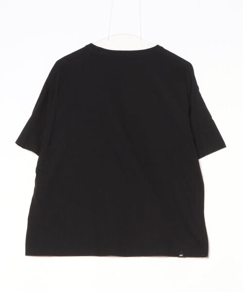 「DENHAM」 刺繍半袖Tシャツ S ブラック メンズ