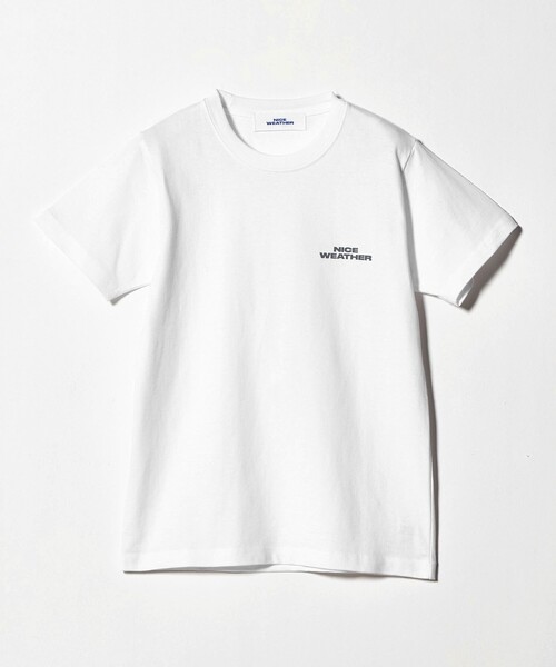 NICE WEATHER ウィメンズ コンパクト ロゴTシャツ NICE WEATHER tシャツ 「NICE WEATHER」ウィメンズ コンパクト ロゴ T