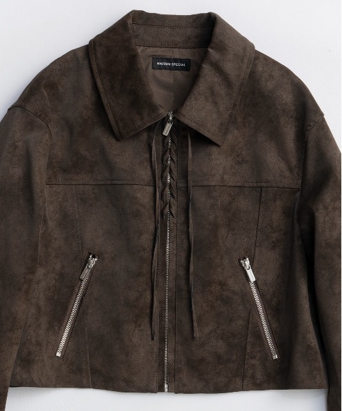 ジャケット・アウター MAISON SPECIAL/23AWBalmachan Coat 1 MAISON SPECIAL（メゾンスペシャル） ブルゾン アウター Lace Up