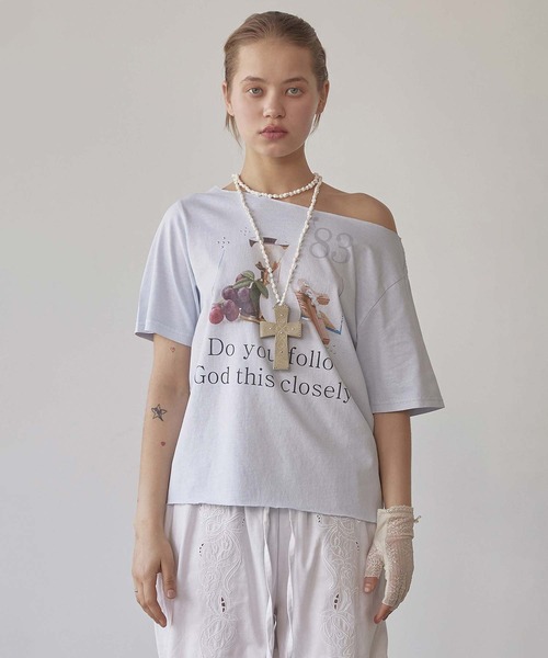 SCULPTOR（スカルプター） tシャツ 83 Faith Cut Out Tee レディース