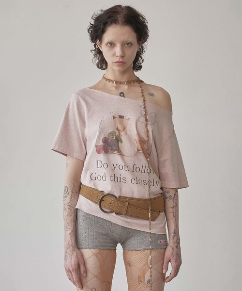 SCULPTOR（スカルプター） tシャツ 83 Faith Cut Out Tee レディース