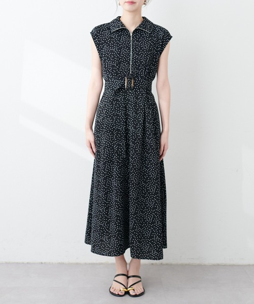「natural couture」 ノースリーブワンピース LARGE ブラック レディース_画像6