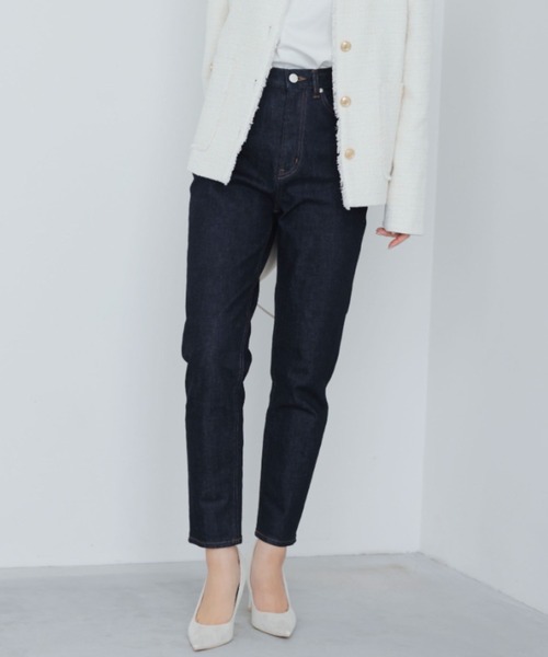 「anuans」 デニムパンツ MEDIUM ホワイト レディース