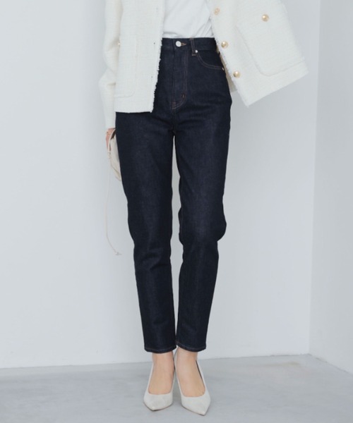 「anuans」 デニムパンツ MEDIUM ホワイト レディース