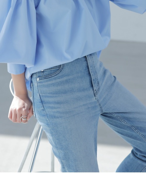 「anuans」 デニムパンツ MEDIUM ホワイト レディース