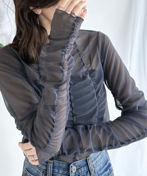 「classicalelf」 長袖カットソー LARGE ブラック レディース