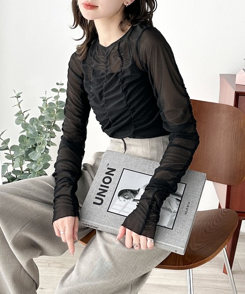 「classicalelf」 長袖カットソー LARGE ブラック レディース