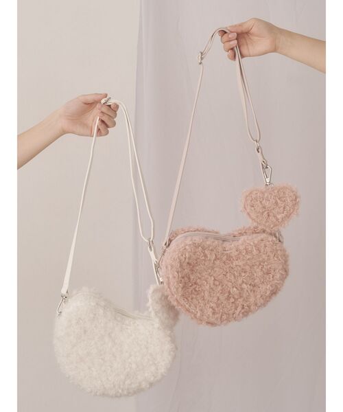 merry jenny ハートウェット merry jenny（メリージェニー） トートバッグ Cherry heart knit tote