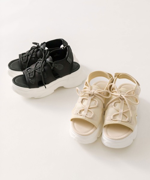 「OLIVE des OLIVE」 フラットサンダル SMALL アイボリー レディース_画像2