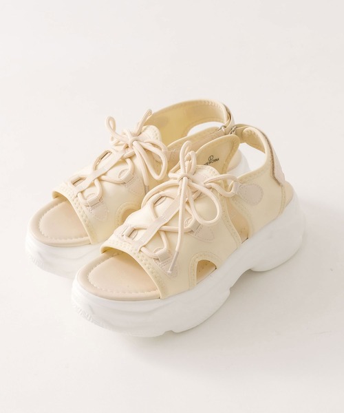 「OLIVE des OLIVE」 フラットサンダル SMALL アイボリー レディース_画像3