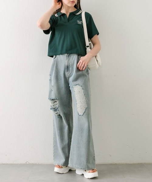 「OLIVE des OLIVE」 フラットサンダル SMALL アイボリー レディース_画像5