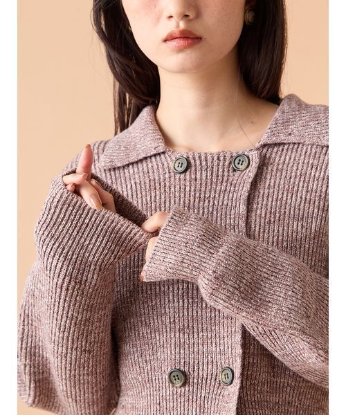 LILY BROWN（リリーブラウン） ワンピース メランジニットジャケット