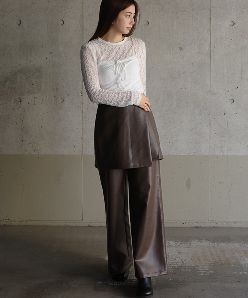 FREY_レザーパンツ EFOLE（エフォル） パンツ Layered Leather Set/レイヤードレザー