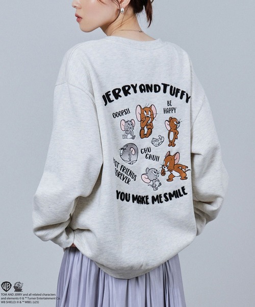 【希少】WIND AND SEA × HAPPY スペード刺繍 スウェット M トレーナー スウェット TOM＆JERRY ワッペン風 刺繍トレーナー メンズ