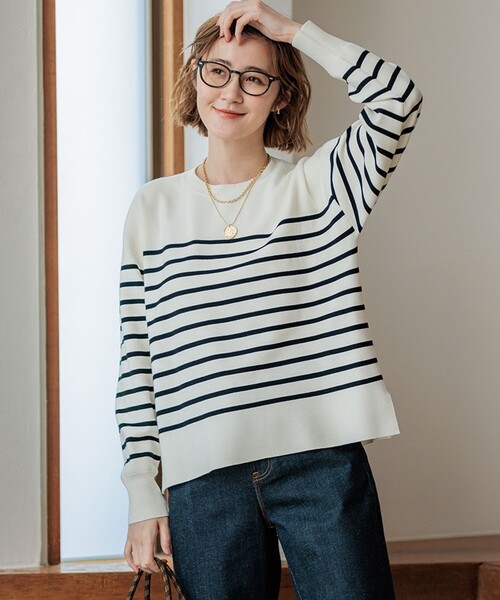 23区（ニジュウサンク） 長袖ニット 44 ベージュ レディース