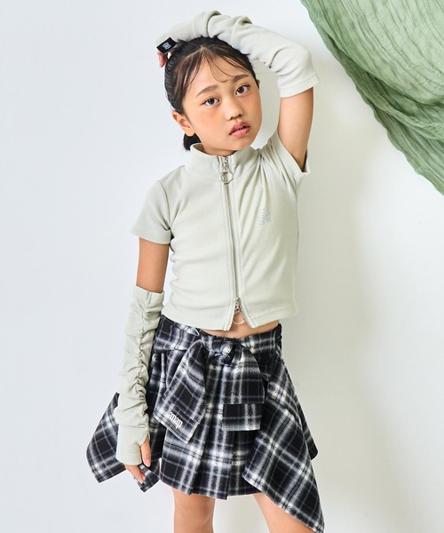 お子様用 ANAP kids（アナップキッズ） tシャツ ラインストーン トロゴ アーム