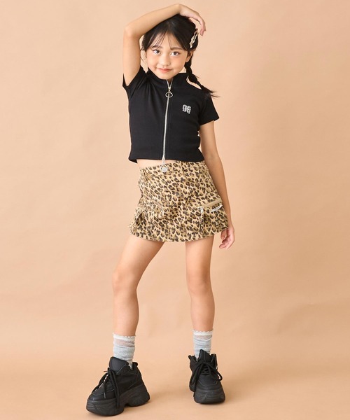 ANAP kids（アナップキッズ） tシャツ ラインストーン トロゴ アーム