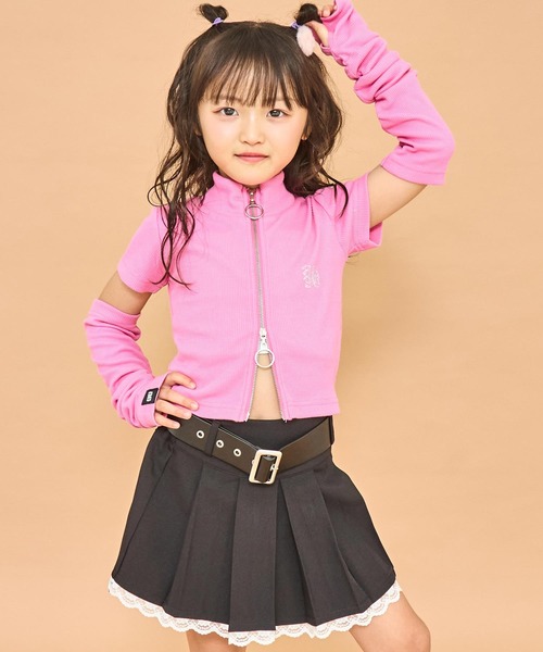 ANAP kids（アナップキッズ） tシャツ ラインストーン トロゴ アーム