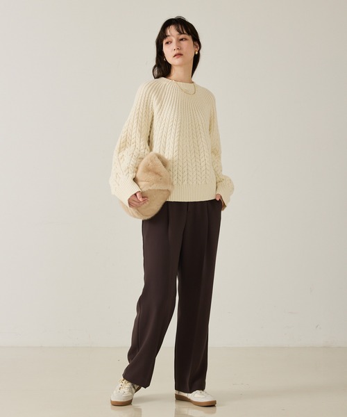 qualite(カリテ) パンツ 「セットアップ対応」センタープレス qualite(カリテ) パンツ 「セットアップ対応」センタープレス