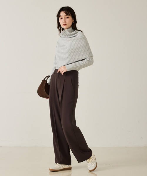 qualite（カリテ） パンツ 「セットアップ対応」センタープレス