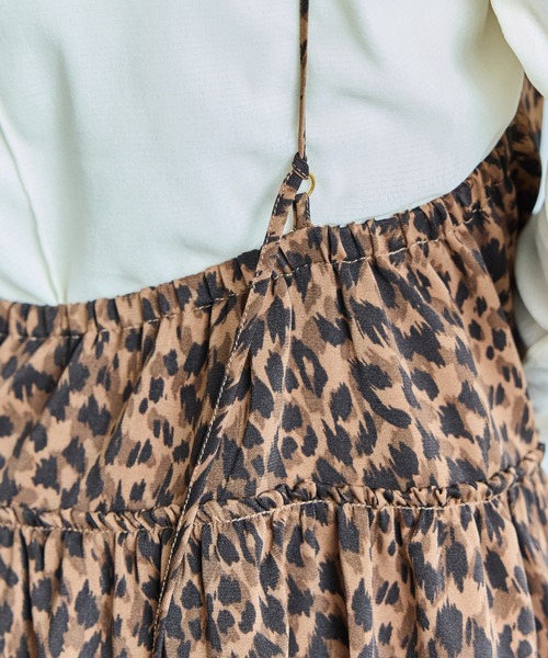 ラビアンジェ（LAVEANGE）/レオパードキャミワンピース LAVEANGE（ラビアンジェ） ワンピース レオパードキャミワンピース