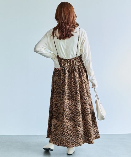 LAVEANGE（ラビアンジェ） ワンピース レオパードキャミワンピース