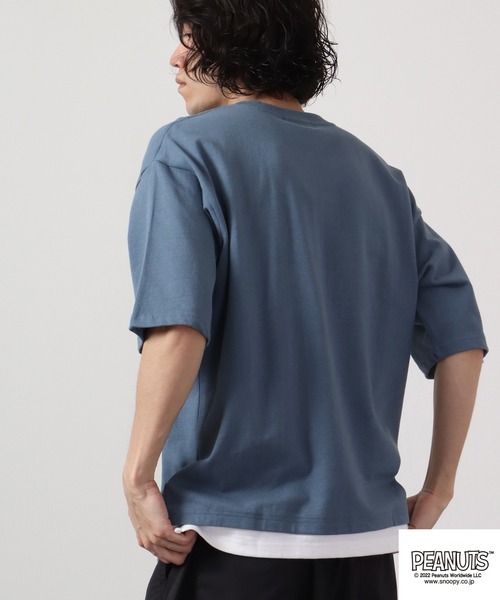 「PEANUTS」 半袖Tシャツ L オフホワイト メンズ_画像2