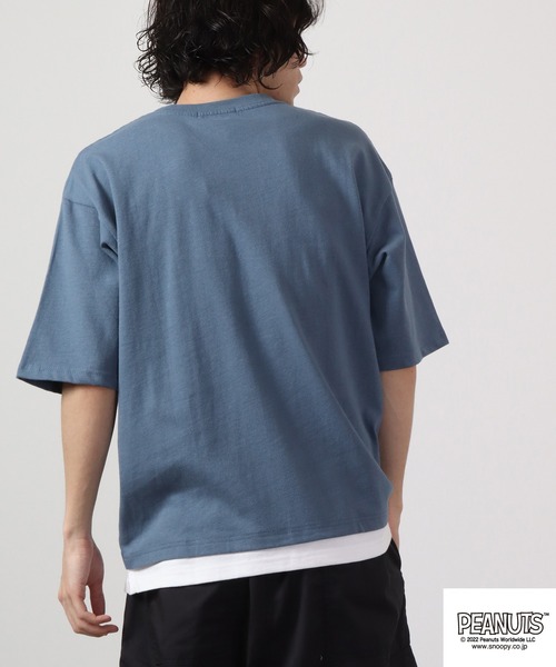 「PEANUTS」 半袖Tシャツ L オフホワイト メンズ_画像3